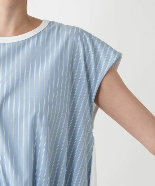 Leilian PLUS HOUSE / レリアンプラスハウス カットソー | 【店舗人気】ストライプ切替カットソー | 詳細13