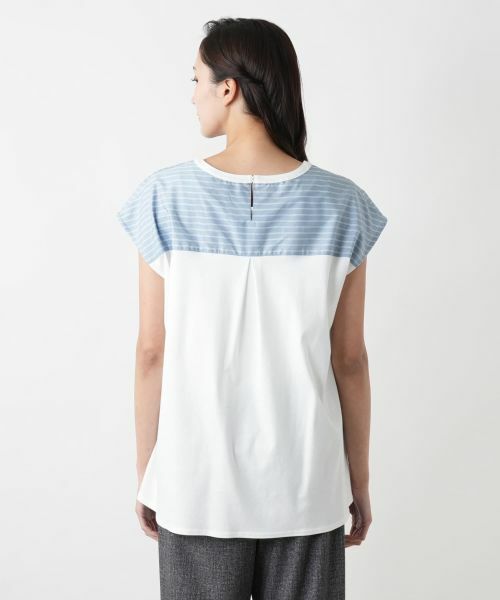 Leilian PLUS HOUSE / レリアンプラスハウス カットソー | 【店舗人気】ストライプ切替カットソー | 詳細9