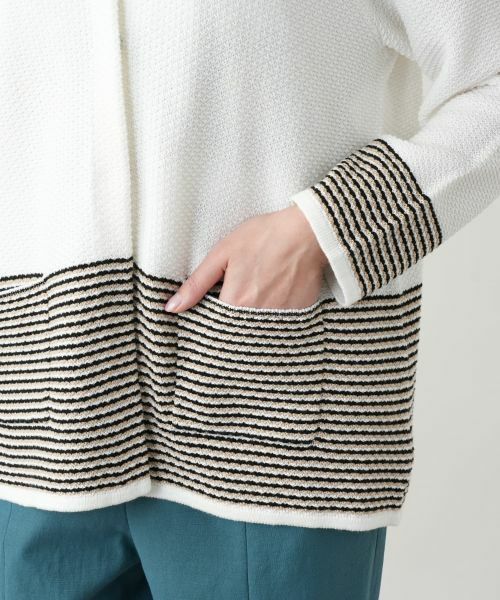 Leilian PLUS HOUSE / レリアンプラスハウス テーラードジャケット | ノーカラーニットジャケット | 詳細13