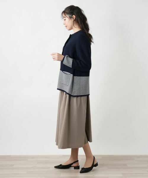 Leilian PLUS HOUSE / レリアンプラスハウス テーラードジャケット | ノーカラーニットジャケット | 詳細2