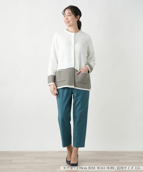 Leilian PLUS HOUSE / レリアンプラスハウス テーラードジャケット | ノーカラーニットジャケット | 詳細4