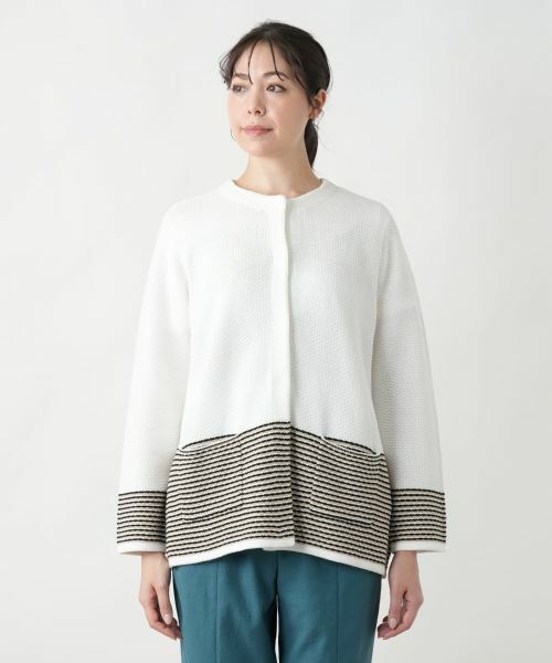 Leilian PLUS HOUSE / レリアンプラスハウス テーラードジャケット | ノーカラーニットジャケット | 詳細7