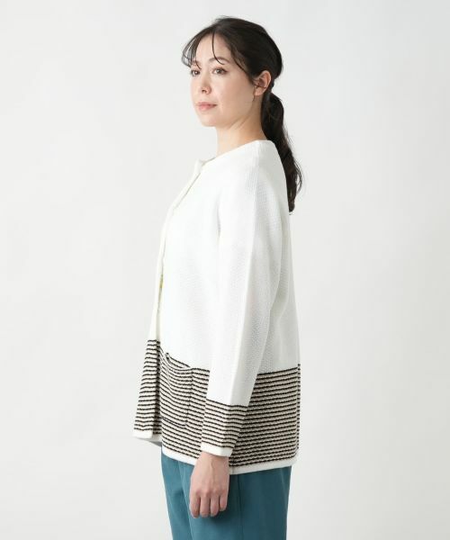 Leilian PLUS HOUSE / レリアンプラスハウス テーラードジャケット | ノーカラーニットジャケット | 詳細8