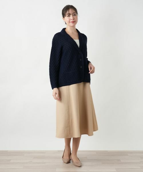 Leilian PLUS HOUSE / レリアンプラスハウス テーラードジャケット | 【店舗人気】ニットブレザー | 詳細1