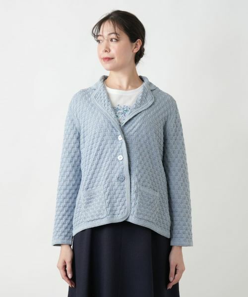 Leilian PLUS HOUSE / レリアンプラスハウス テーラードジャケット | 【店舗人気】ニットブレザー | 詳細7