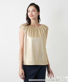 Leilian PLUS HOUSE / レリアンプラスハウス カットソー | キャップスリーブトップス【Leilian WHITE LABEL】