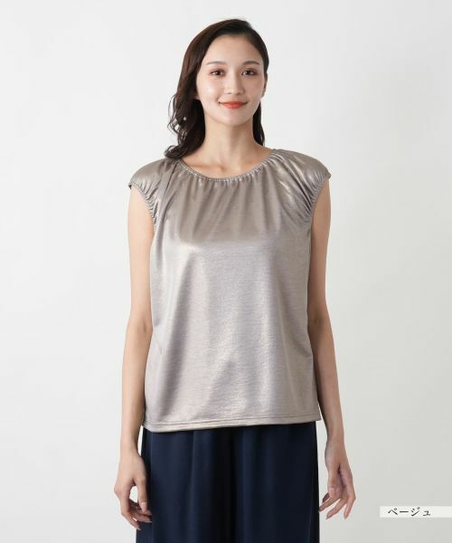 Leilian PLUS HOUSE / レリアンプラスハウス カットソー | キャップスリーブトップス【Leilian WHITE LABEL】 | 詳細10