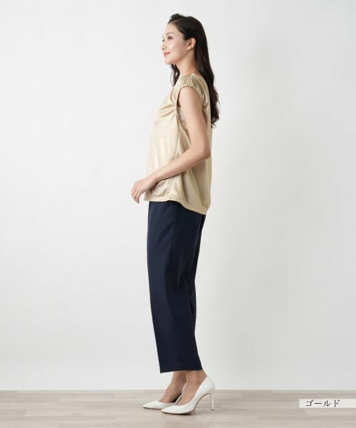 Leilian PLUS HOUSE / レリアンプラスハウス カットソー | キャップスリーブトップス【Leilian WHITE LABEL】 | 詳細2