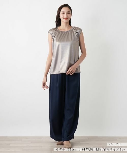 Leilian PLUS HOUSE / レリアンプラスハウス カットソー | キャップスリーブトップス【Leilian WHITE LABEL】 | 詳細7