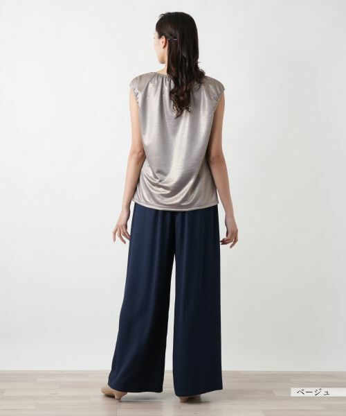 セール】 キャップスリーブトップス【Leilian WHITE LABEL