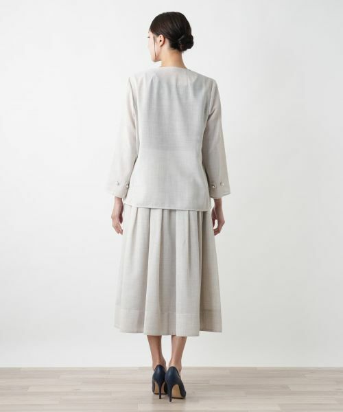 Leilian PLUS HOUSE / レリアンプラスハウス テーラードジャケット | 【店舗人気】ノーカラージャケット【BOURGE】 | 詳細3