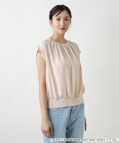 Leilian PLUS HOUSE / レリアンプラスハウス ニット・セーター | 【店舗人気】フレンチスリーブブラウス