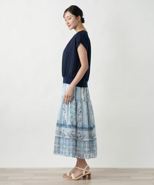 Leilian PLUS HOUSE / レリアンプラスハウス ニット・セーター | 【店舗人気】フレンチスリーブブラウス | 詳細2