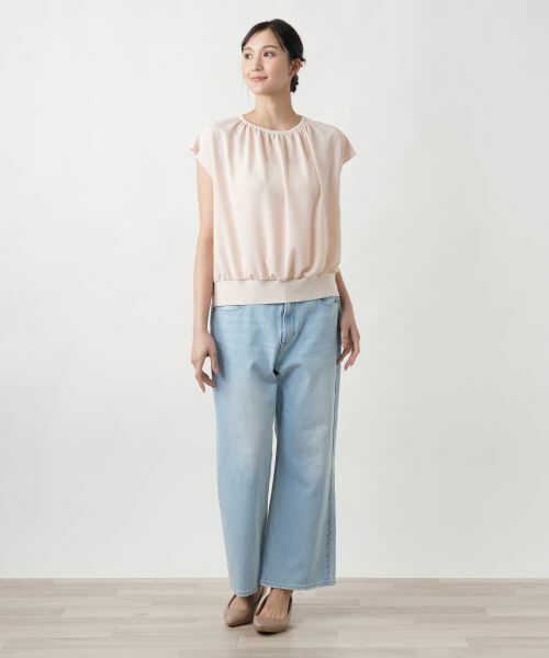 Leilian PLUS HOUSE / レリアンプラスハウス ニット・セーター | 【店舗人気】フレンチスリーブブラウス | 詳細4