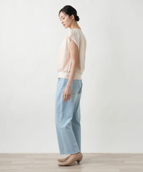 Leilian PLUS HOUSE / レリアンプラスハウス ニット・セーター | 【店舗人気】フレンチスリーブブラウス | 詳細5