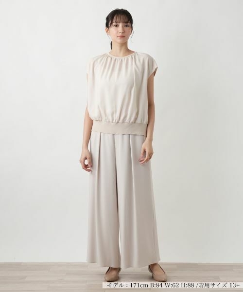 Leilian PLUS HOUSE / レリアンプラスハウス ニット・セーター | 【店舗人気】フレンチスリーブブラウス | 詳細7