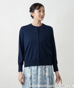 Leilian PLUS HOUSE / レリアンプラスハウス カーディガン・ボレロ | 【店舗人気】クルーネックカ−ディガン
