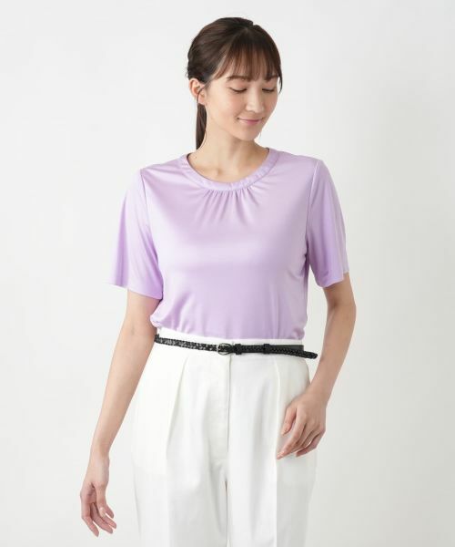 Leilian PLUS HOUSE / レリアンプラスハウス ベルト・サスペンダー | 編み込み切替ナローベルト | 詳細3