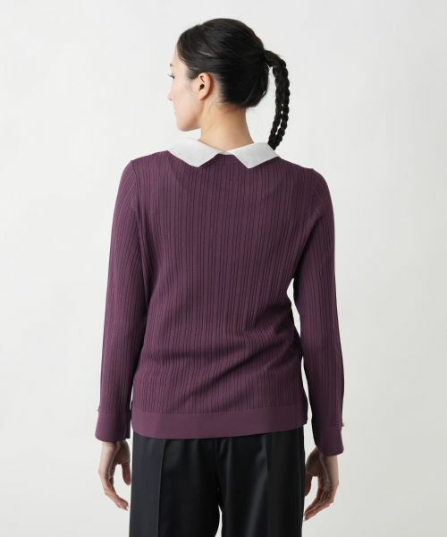 Leilian PLUS HOUSE / レリアンプラスハウス ニット・セーター | 【店舗人気】クラシカルカラーニット | 詳細12