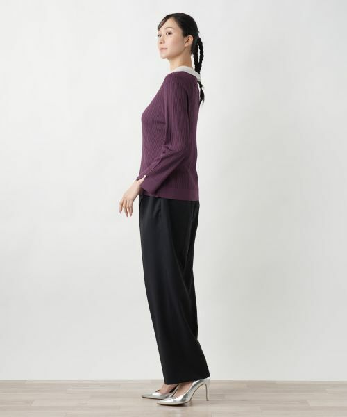 Leilian PLUS HOUSE / レリアンプラスハウス ニット・セーター | 【店舗人気】クラシカルカラーニット | 詳細8