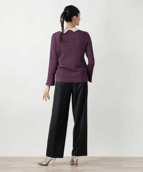 Leilian PLUS HOUSE / レリアンプラスハウス ニット・セーター | 【店舗人気】クラシカルカラーニット | 詳細9