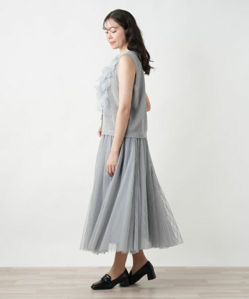 Leilian PLUS HOUSE / レリアンプラスハウス テーラードジャケット | 【店舗人気】チュールリボンニットベスト【BOURGE】 | 詳細5