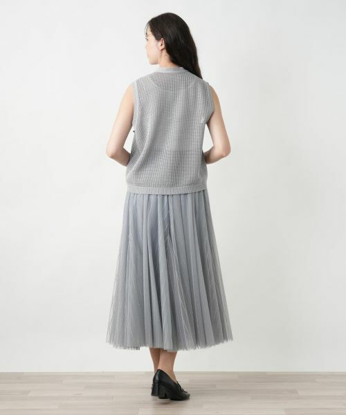 Leilian PLUS HOUSE / レリアンプラスハウス テーラードジャケット | 【店舗人気】チュールリボンニットベスト【BOURGE】 | 詳細6