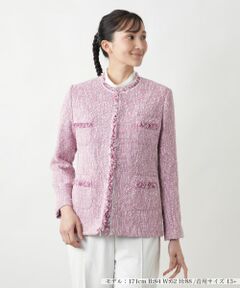 Leilian PLUS HOUSE / レリアンプラスハウス テーラードジャケット | 【店舗人気】フリンジジャケット