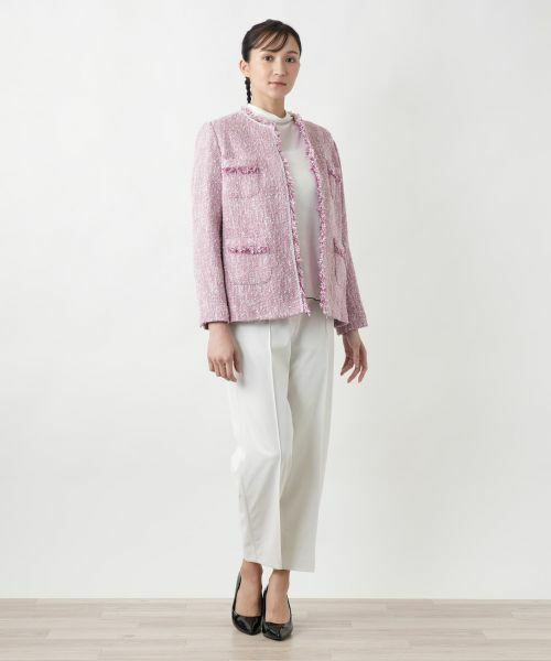 Leilian PLUS HOUSE / レリアンプラスハウス テーラードジャケット | 【店舗人気】フリンジジャケット | 詳細4