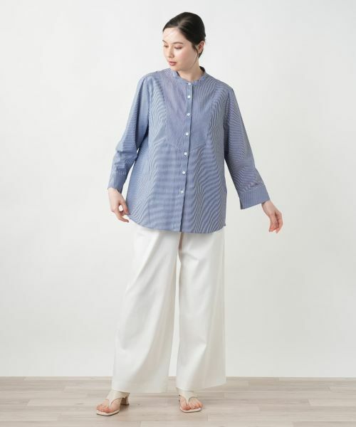 Leilian PLUS HOUSE / レリアンプラスハウス シャツ・ブラウス | 【店舗人気】切替チュニックブラウス【プラス企画】 | 詳細1