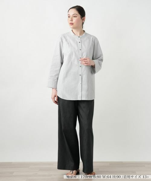 Leilian PLUS HOUSE / レリアンプラスハウス 【店舗人気】切替チュニックブラウス【プラス企画】 店舗人気】切替チュニックブラウス【プラス企画】|レリアン