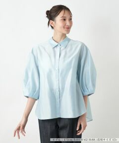 Leilian PLUS HOUSE / レリアンプラスハウス シャツ・ブラウス | バルーンスリーブブラウス【NEMIKA】