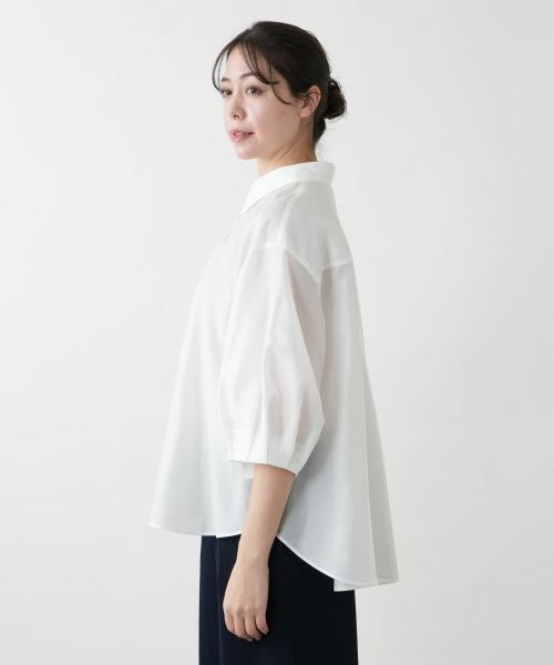 Leilian PLUS HOUSE / レリアンプラスハウス シャツ・ブラウス | バルーンスリーブブラウス【NEMIKA】 | 詳細11