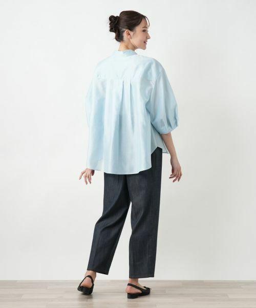 Leilian PLUS HOUSE / レリアンプラスハウス シャツ・ブラウス | バルーンスリーブブラウス【NEMIKA】 | 詳細3