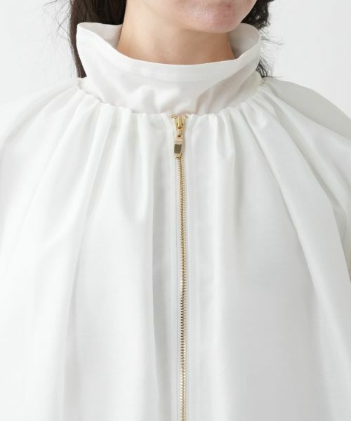 Leilian PLUS HOUSE / レリアンプラスハウス テーラードジャケット | 【店舗人気】ギャザージップブルゾン【NEMIKA】 | 詳細10