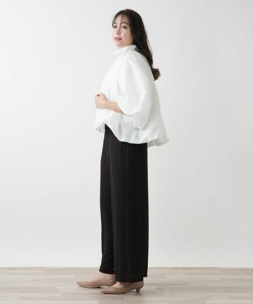 Leilian PLUS HOUSE / レリアンプラスハウス テーラードジャケット | 【店舗人気】ギャザージップブルゾン【NEMIKA】 | 詳細5