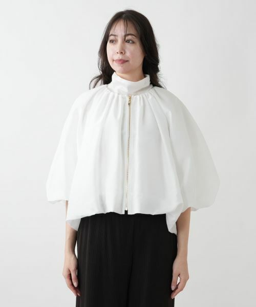 Leilian PLUS HOUSE / レリアンプラスハウス テーラードジャケット | 【店舗人気】ギャザージップブルゾン【NEMIKA】 | 詳細7