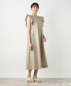 Leilian PLUS HOUSE / レリアンプラスハウス ドレス | フリルスリーブワンピース【NEMIKA】