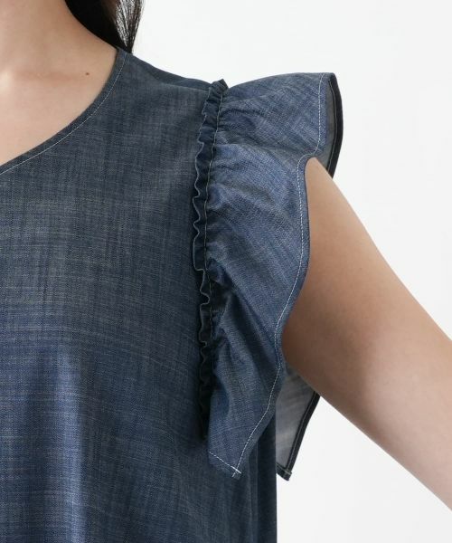 Leilian PLUS HOUSE / レリアンプラスハウス ドレス | フリルスリーブワンピース【NEMIKA】 | 詳細12