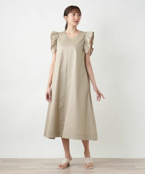Leilian PLUS HOUSE / レリアンプラスハウス ドレス | フリルスリーブワンピース【NEMIKA】 | 詳細16