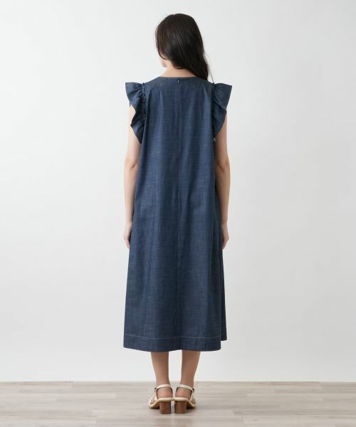 Leilian PLUS HOUSE / レリアンプラスハウス ドレス | フリルスリーブワンピース【NEMIKA】 | 詳細9