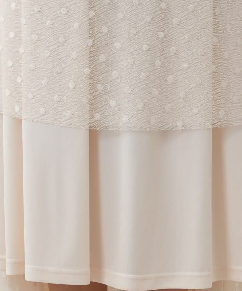 Leilian PLUS HOUSE / レリアンプラスハウス ミニ・ひざ丈スカート | 【店舗人気】ドットチュールスカート | 詳細15