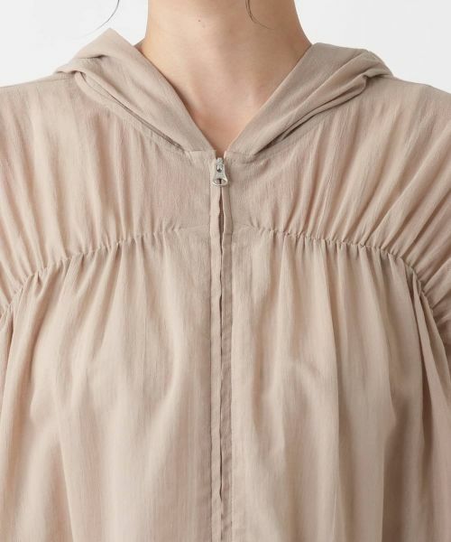 Leilian PLUS HOUSE / レリアンプラスハウス テーラードジャケット | 【店舗人気】ギャザーフーディショートブルゾン【NEMIKA】 | 詳細14