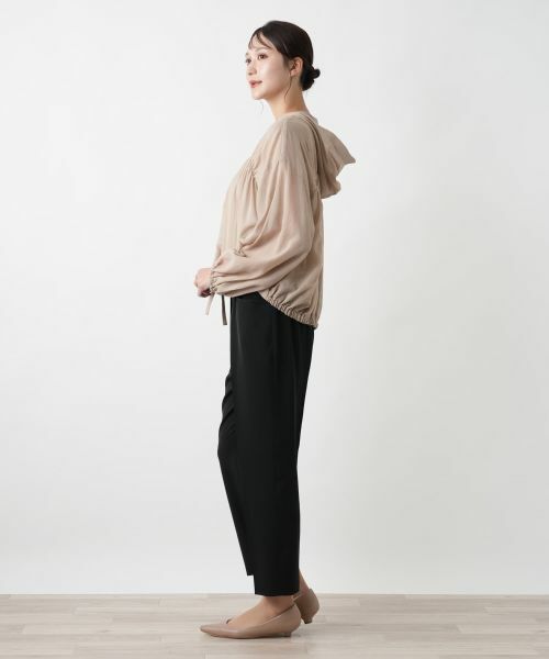 Leilian PLUS HOUSE / レリアンプラスハウス テーラードジャケット | 【店舗人気】ギャザーフーディショートブルゾン【NEMIKA】 | 詳細8