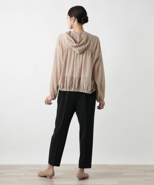 Leilian PLUS HOUSE / レリアンプラスハウス テーラードジャケット | 【店舗人気】ギャザーフーディショートブルゾン【NEMIKA】 | 詳細9