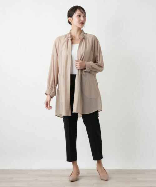 Leilian PLUS HOUSE / レリアンプラスハウス その他アウター | フリルネックシアージャケット【NEMIKA】 | 詳細4