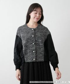 Leilian PLUS HOUSE / レリアンプラスハウス テーラードジャケット | 【店舗人気】異素材ジャケット