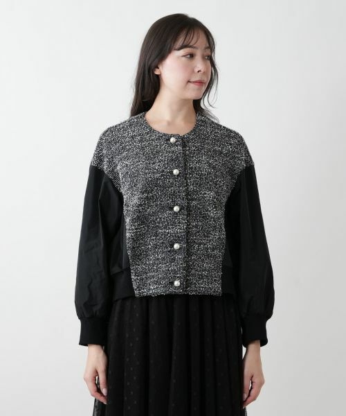 Leilian PLUS HOUSE / レリアンプラスハウス テーラードジャケット | 【店舗人気】異素材ジャケット | 詳細4