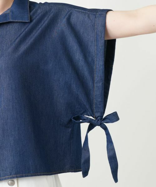 Leilian PLUS HOUSE / レリアンプラスハウス シャツ・ブラウス | スリーブリボンシャツ【NEMIKA】 | 詳細12