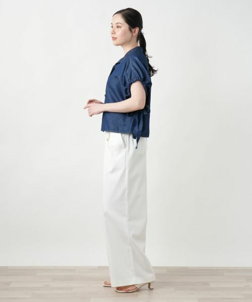 Leilian PLUS HOUSE / レリアンプラスハウス シャツ・ブラウス | スリーブリボンシャツ【NEMIKA】 | 詳細2